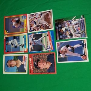 John Smoltz Cards: Signed Topps Stadium Club 1993 + 7 more cards Rookie